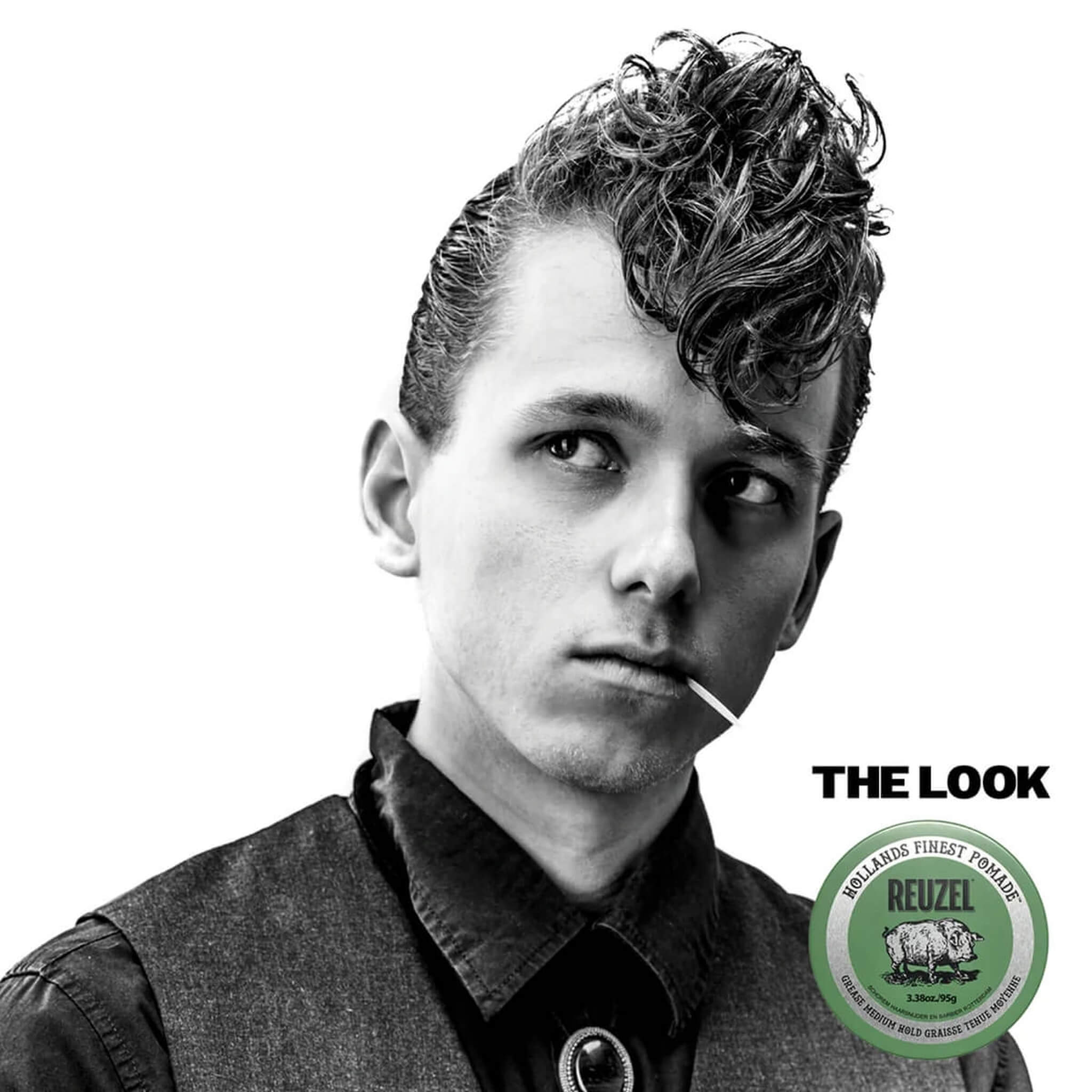 Green Grease Pomade - Mittlerer Halt, 95 g.
