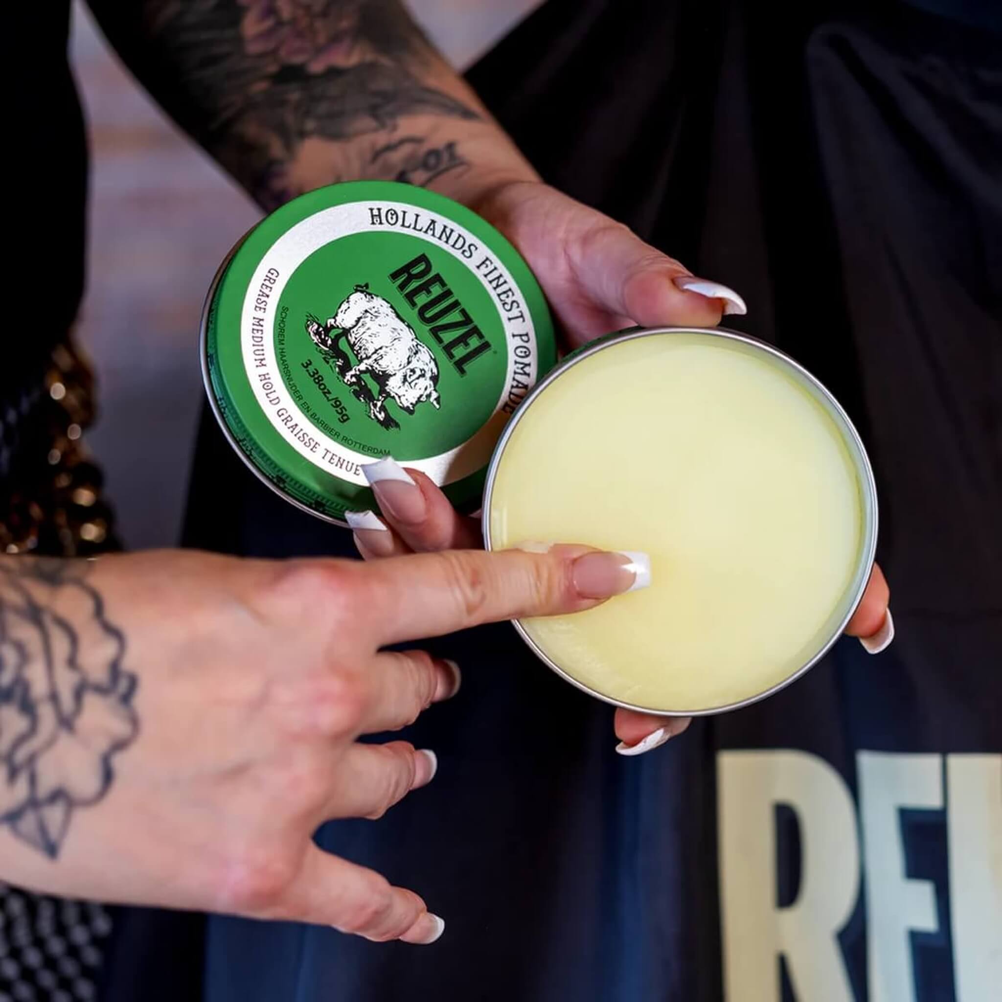Green Grease Pomade - Mittlerer Halt, 95 g.