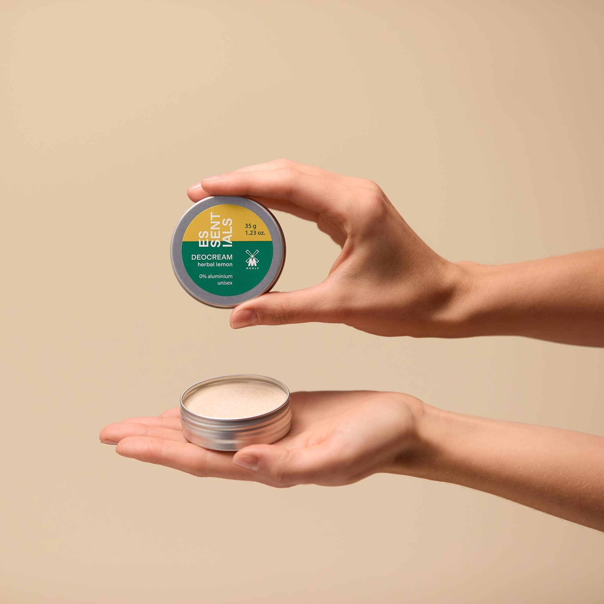 Deodorant Creme, Kräuter-Zitrone, Essentials, 35 gr.