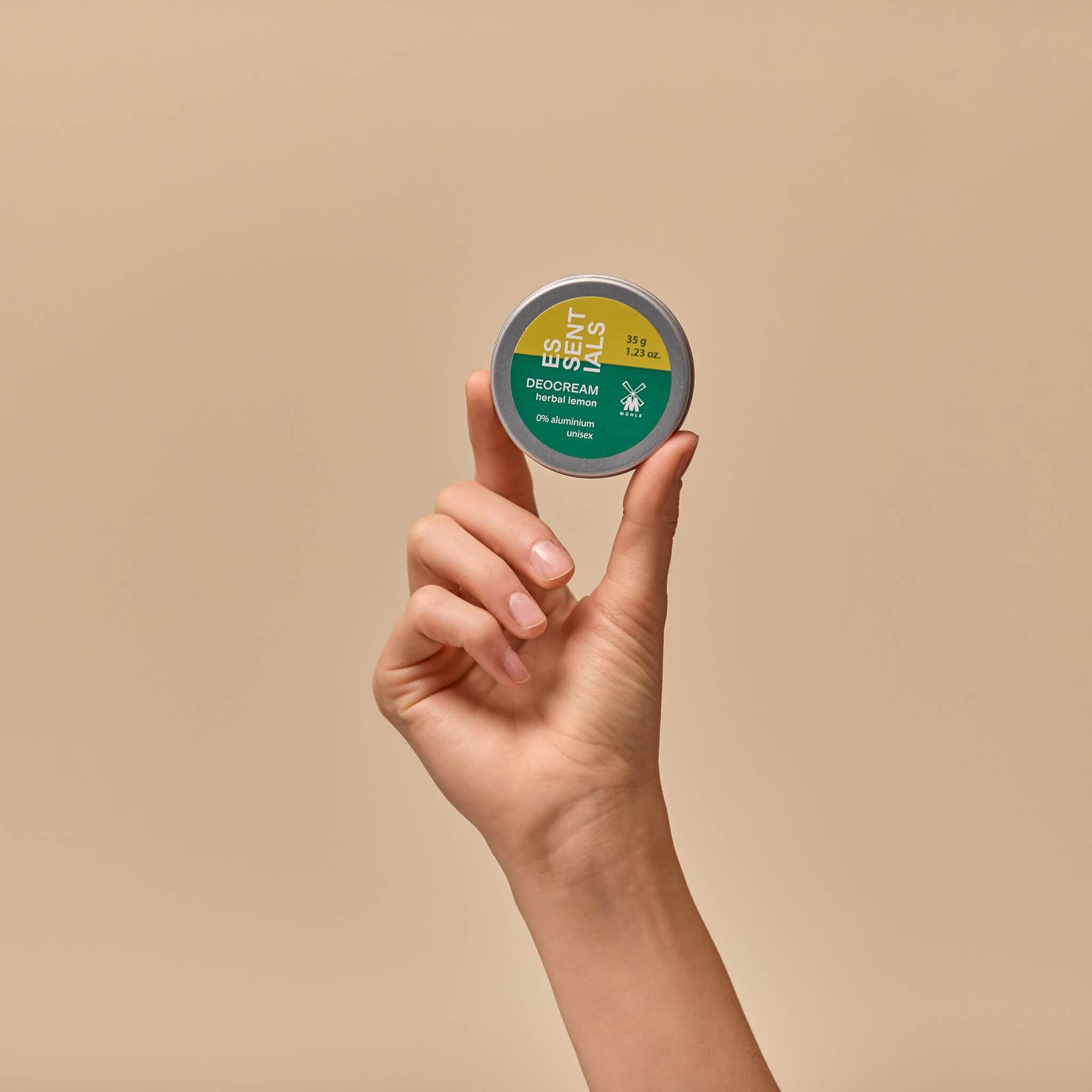 Deodorant Creme, Kräuter-Zitrone, Essentials, 35 gr.