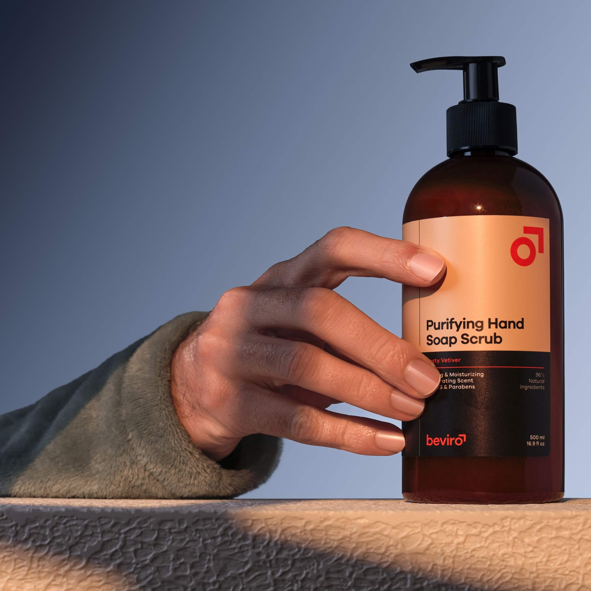 Reinigende Handseife Scrub, Vetiver, 500 ml.
