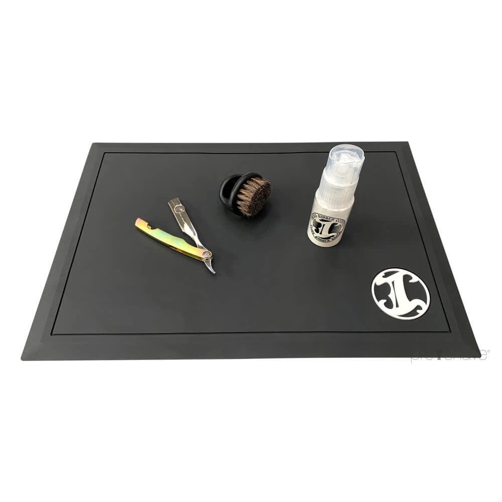 Arbeitsplatzmatte, schwarz