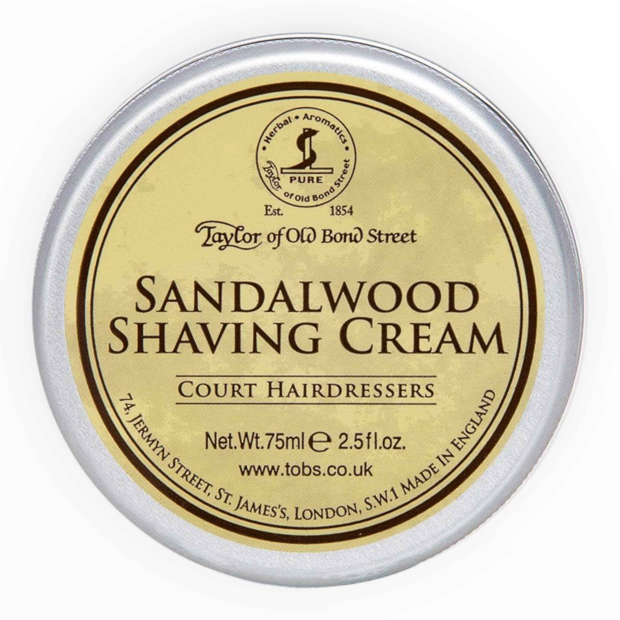 Rasiercreme, Sandelholz, 75 ml.