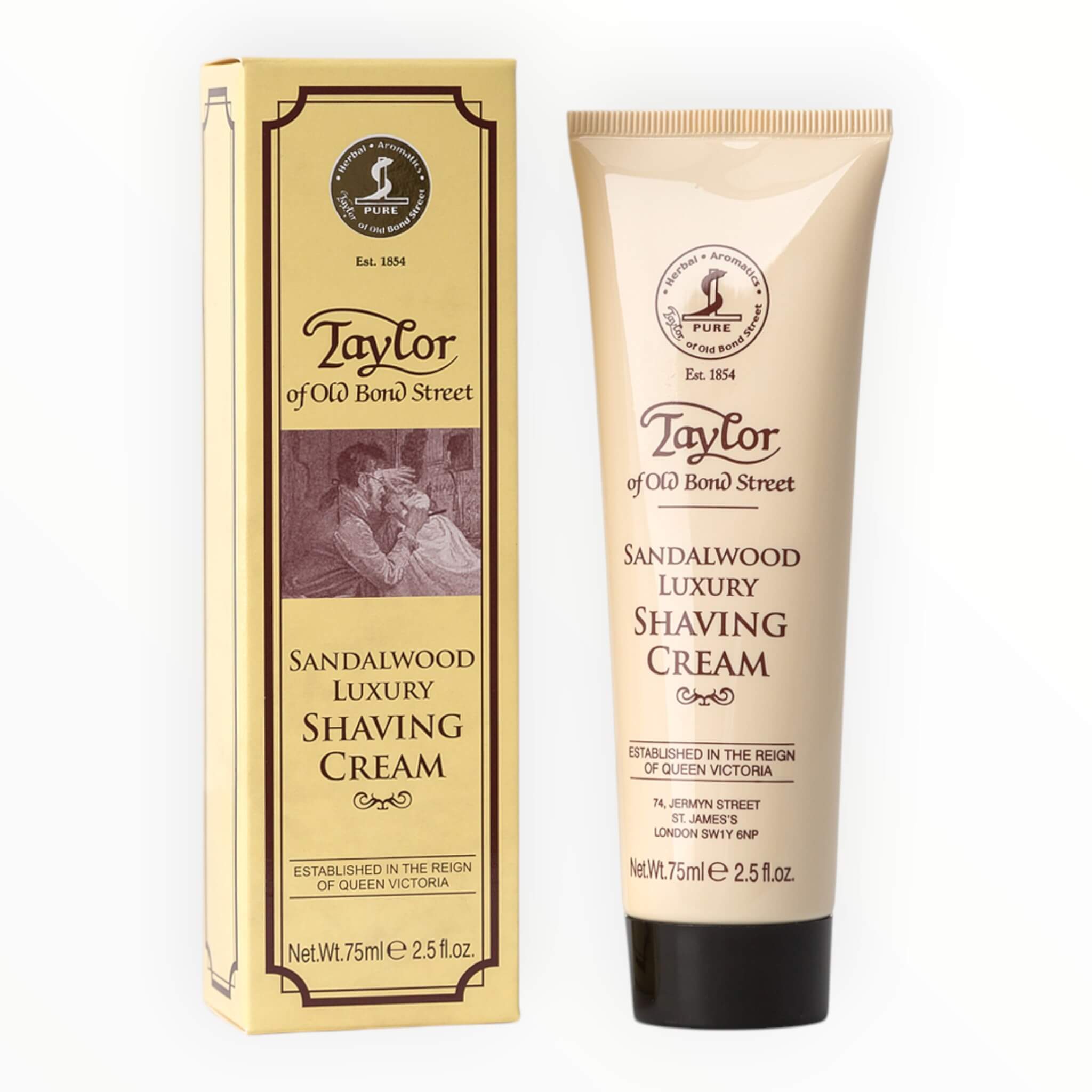 Rasiercreme, Sandelholz, 75 ml.