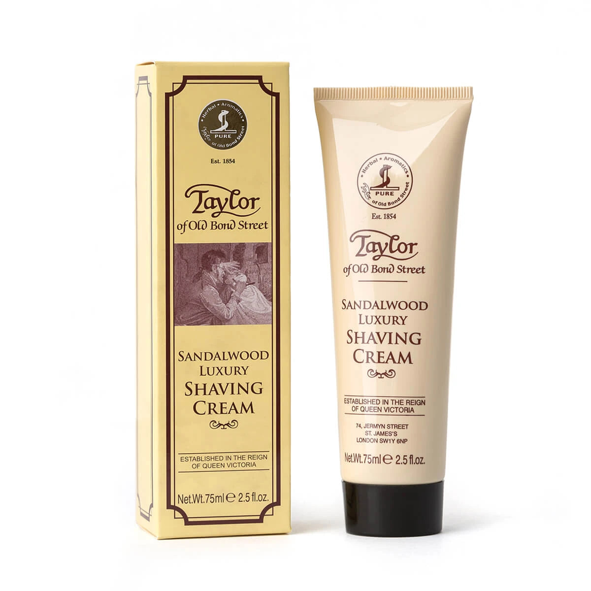 Rasiercreme, Sandelholz, 75 ml.