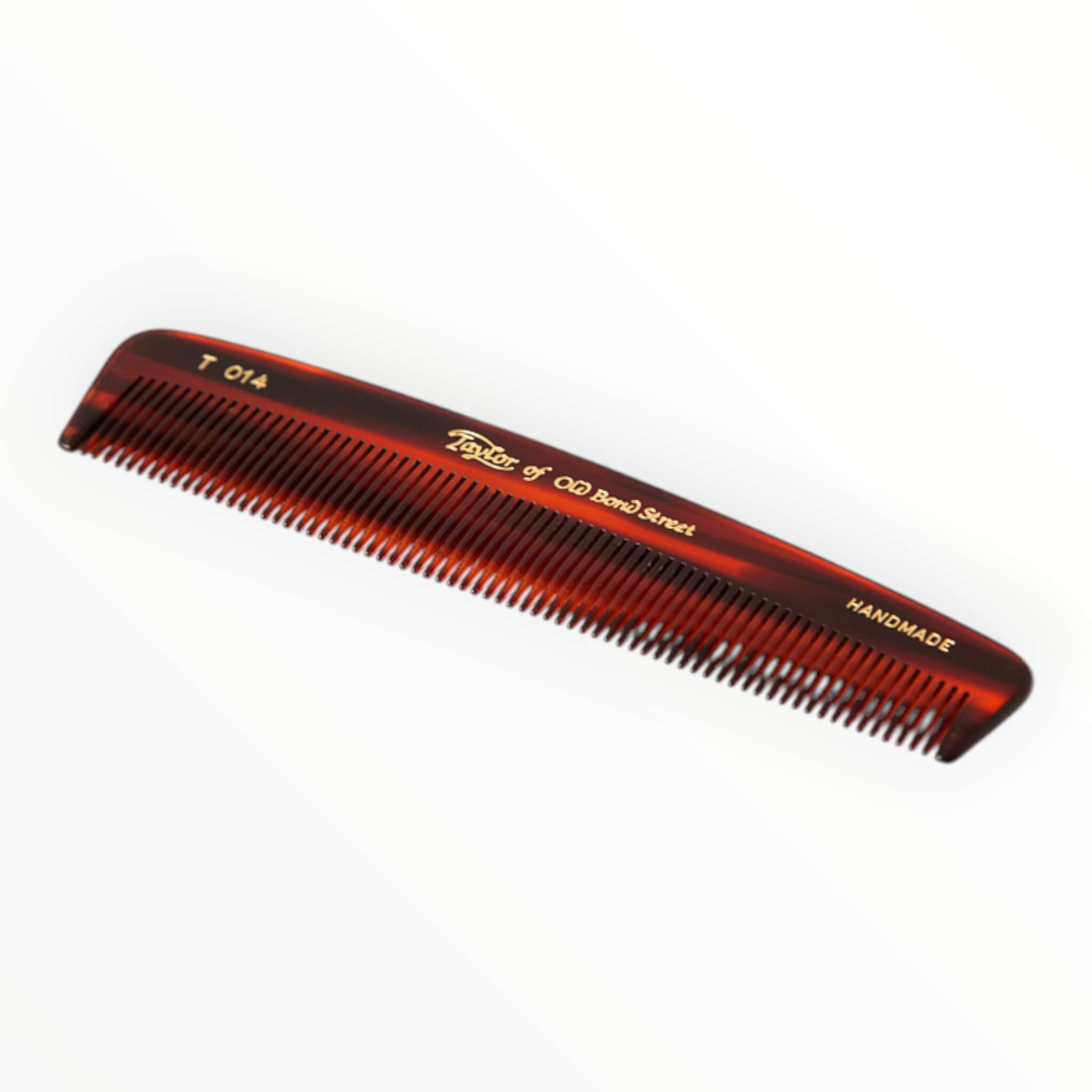 Taschenkamm mit feiner Zahnung, 12,5 cm.