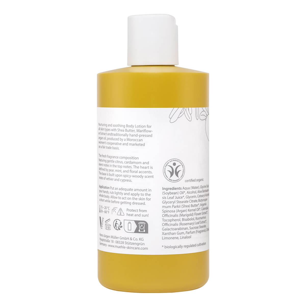 Organic Körperlotion, 300 ml.