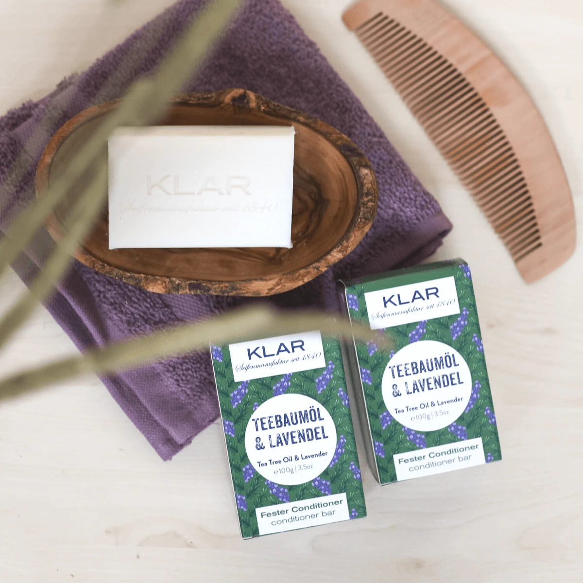 Conditioner Bar, Teebaumöl & Lavendel, 100 gr.