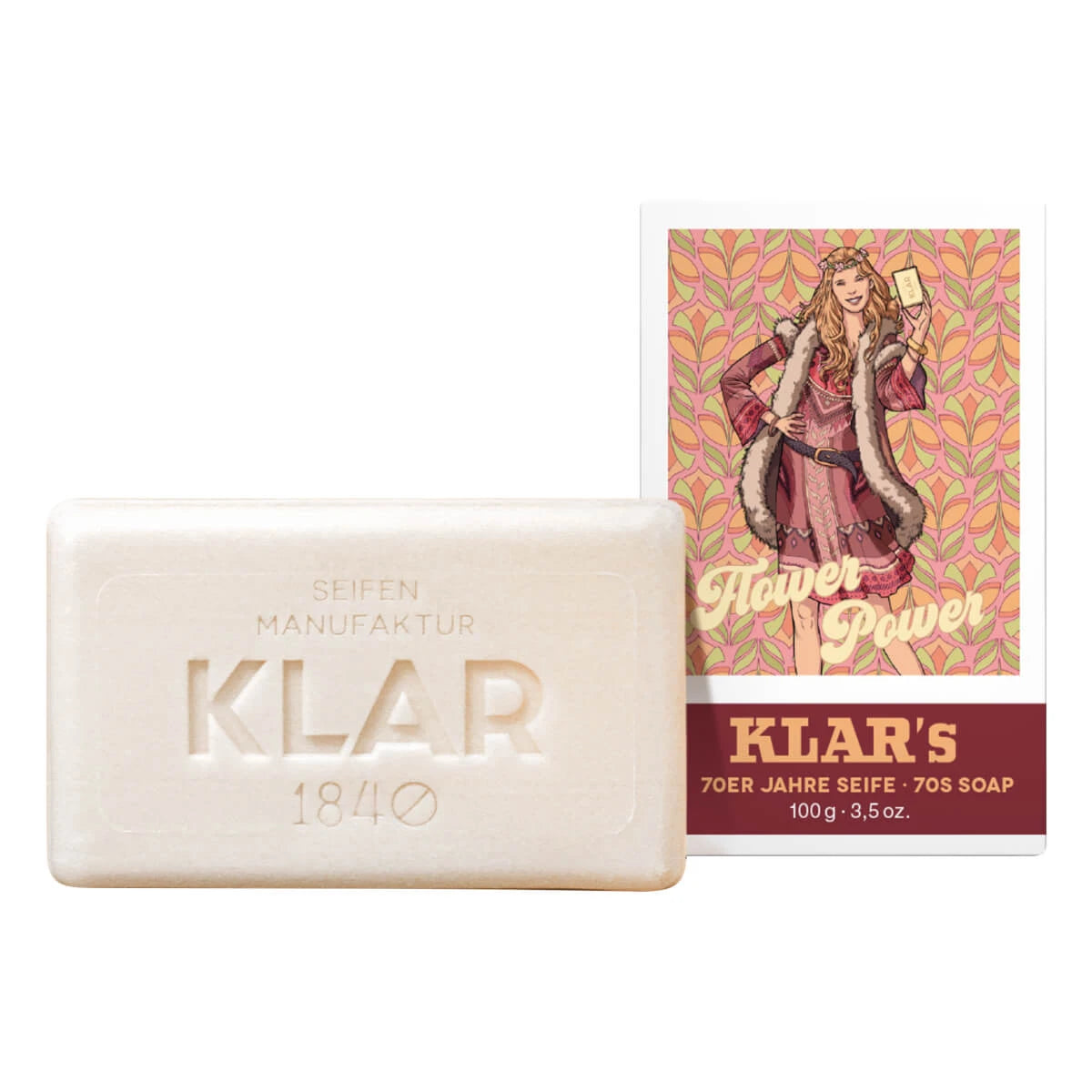 Seife, 70er Jahre Retro, Flower Power, 100 gr.