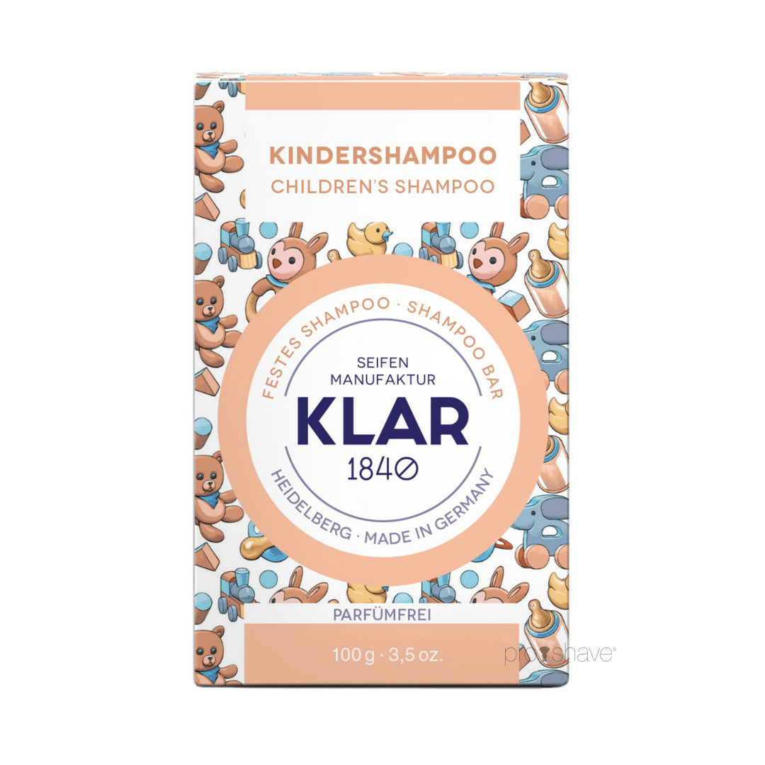 Shampoo für Kinder, parfümfrei, festes Seifenstück, 100 gr.