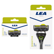 Sensitive 5er Set, Rasierhobel & Rasierklingen