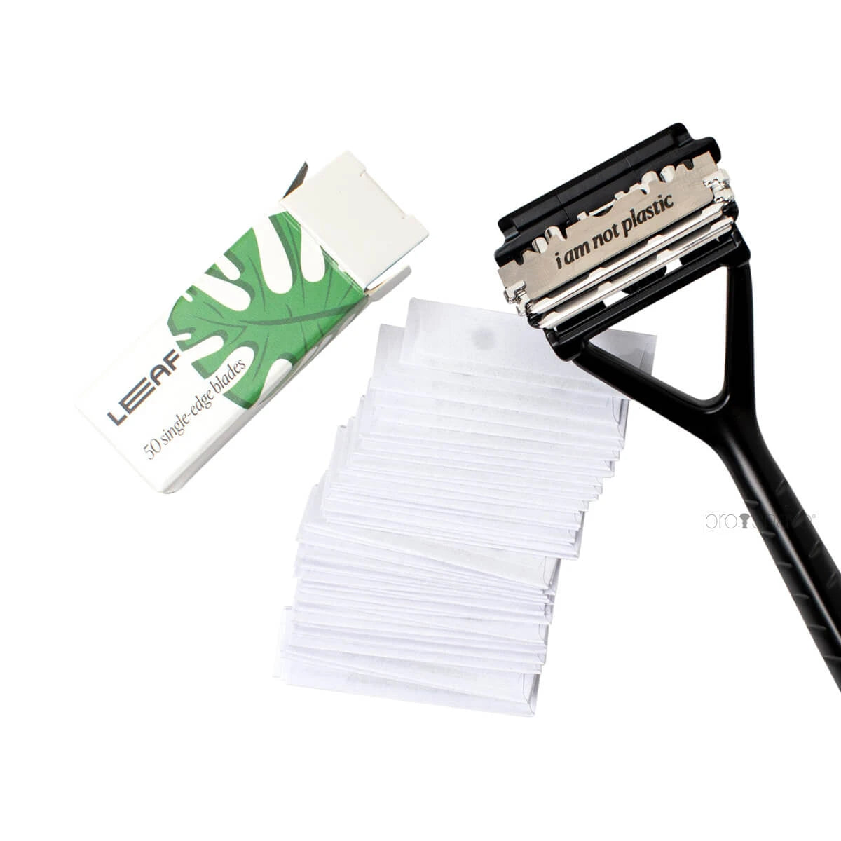 Halbe Rasierklinge, 50 Stück.