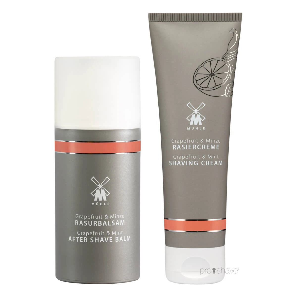 Geschenksets mit Rasiercreme und Aftershave-Balsam, Grapefruit & Minze