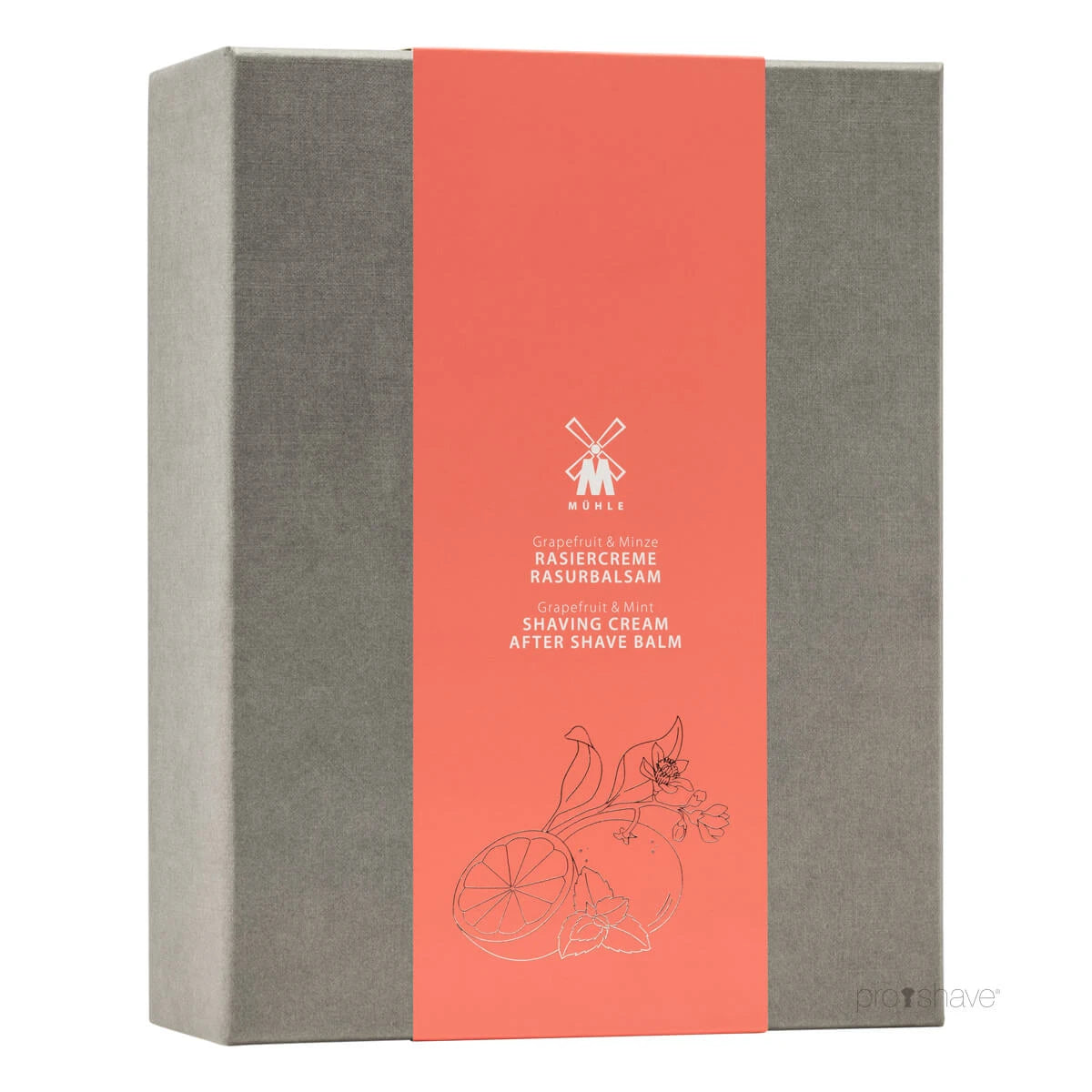 Geschenksets mit Rasiercreme und Aftershave-Balsam, Grapefruit & Minze