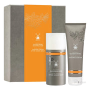 Geschenksets mit Rasiercreme und Aftershave-Balsam, Sanddorn