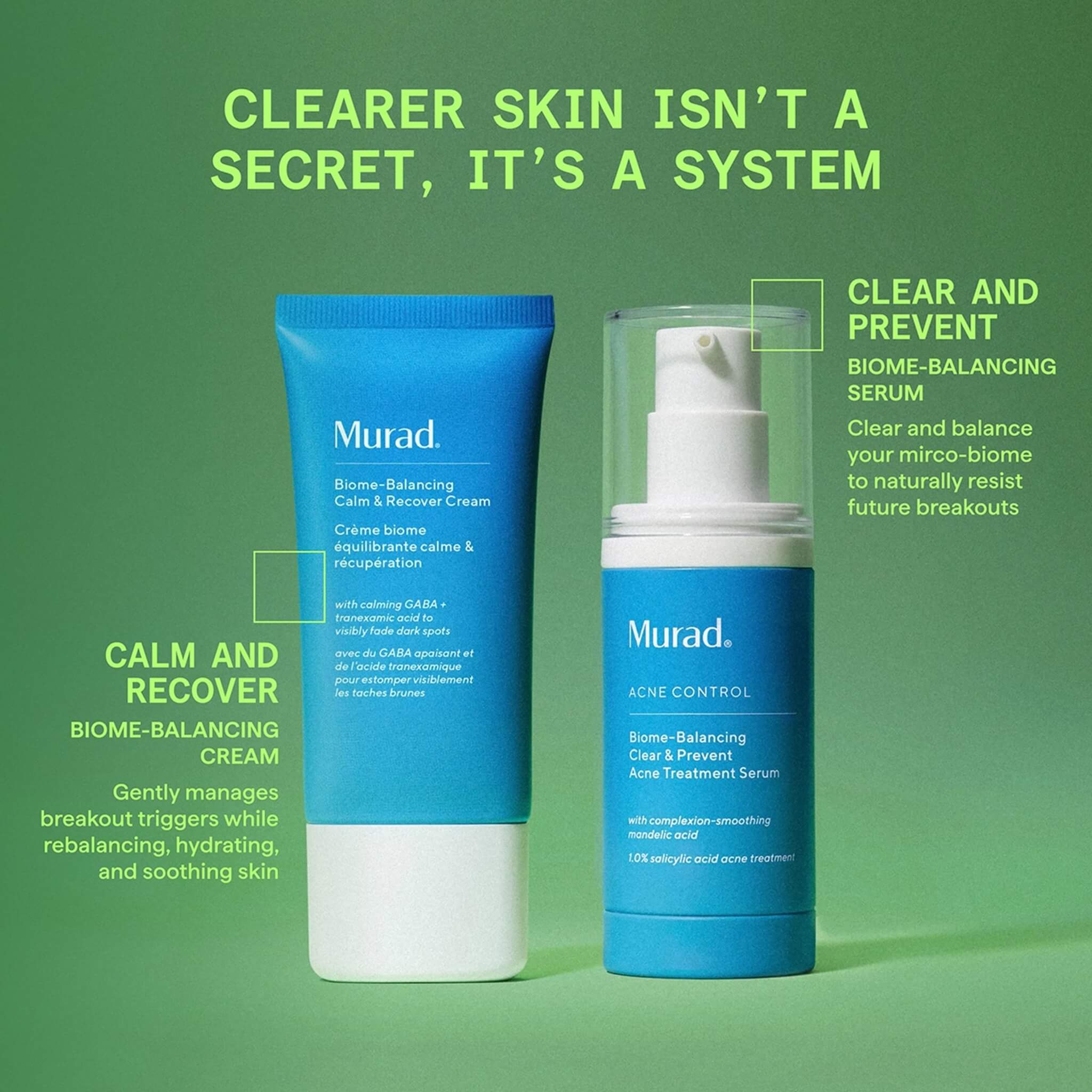 Biome-Balancing Calm + Recover Cream, gegen Hautunreinheiten, 50 ml.