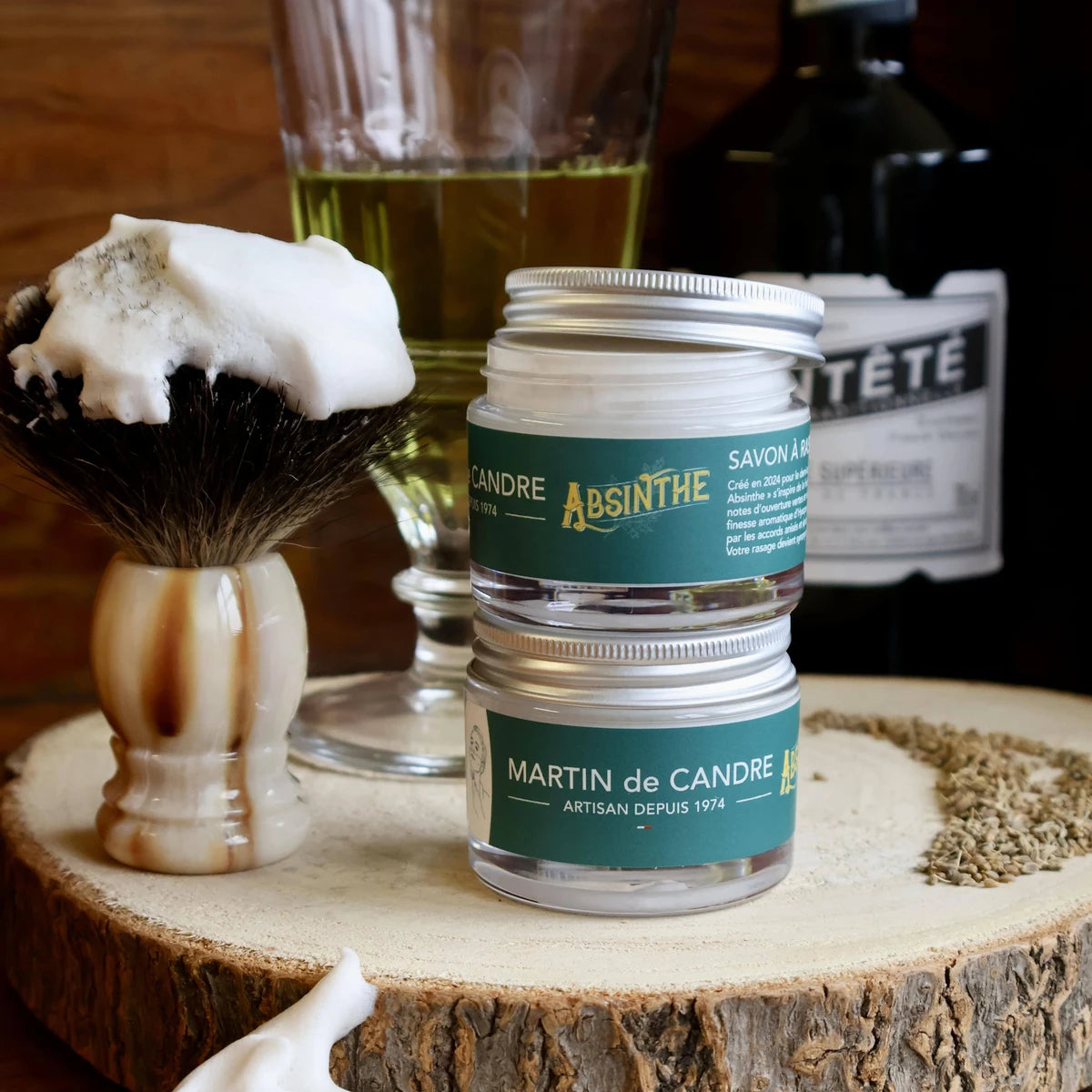 Rasierseife, Absinthe, 50 g.