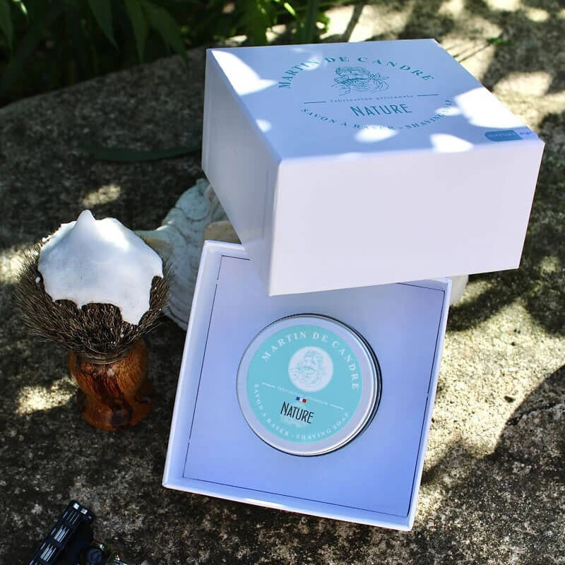 Rasierseife, Natur - Parfümfrei, 50 g.