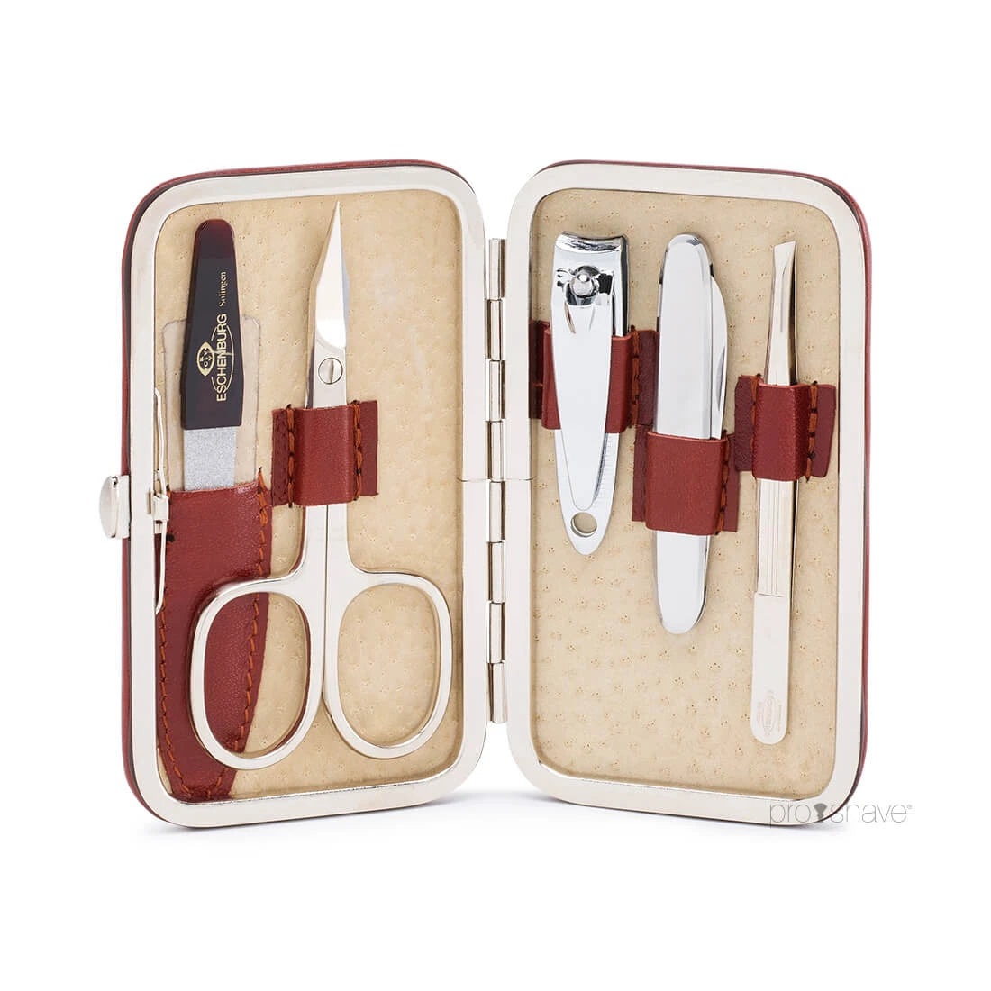 Maniküreset Medium, 5 Teile, Braun