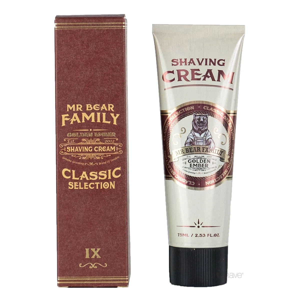 Rasiercreme, Golden Ember, 75 ml.