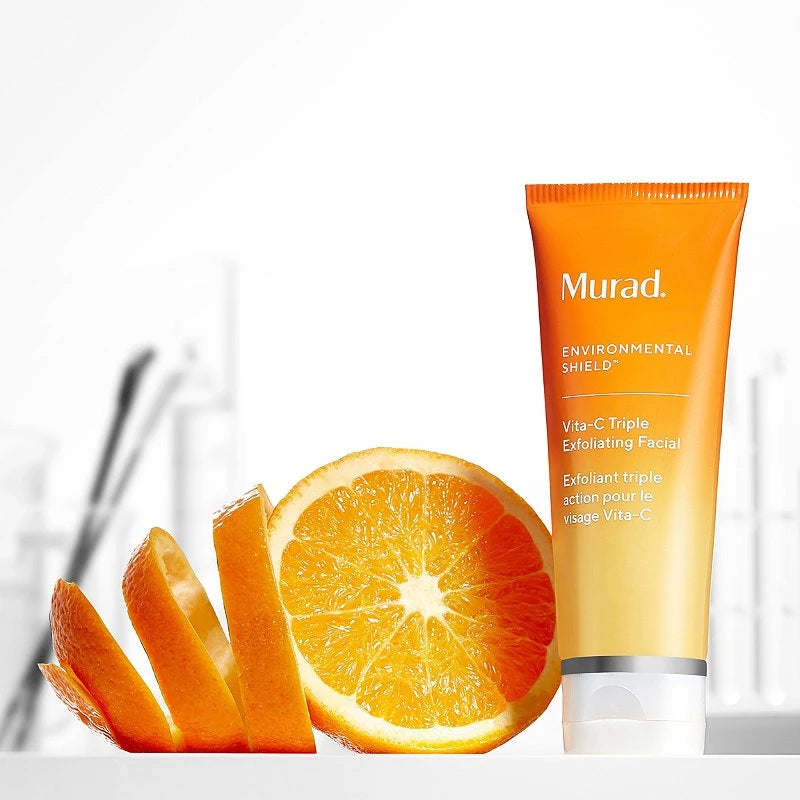 Vita-C Dreifach-Peeling-Gesichtsbehandlung, Environmental Shield, 60 ml.