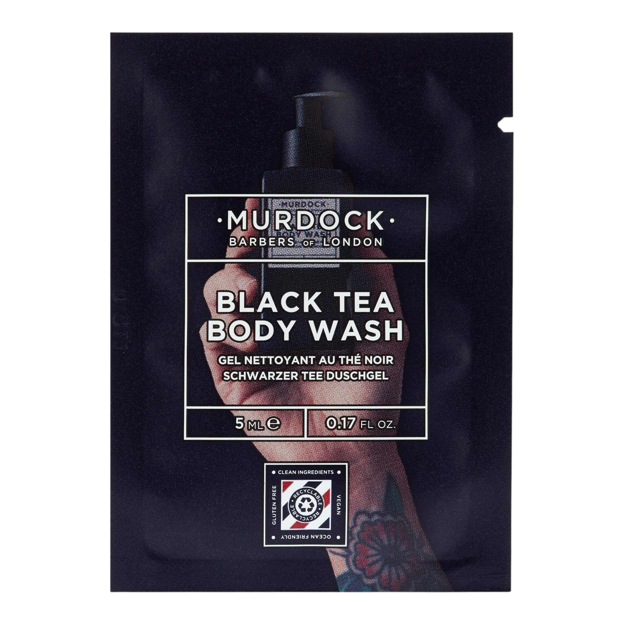 Duschgel, Black Tea, Probe, 5 ml.