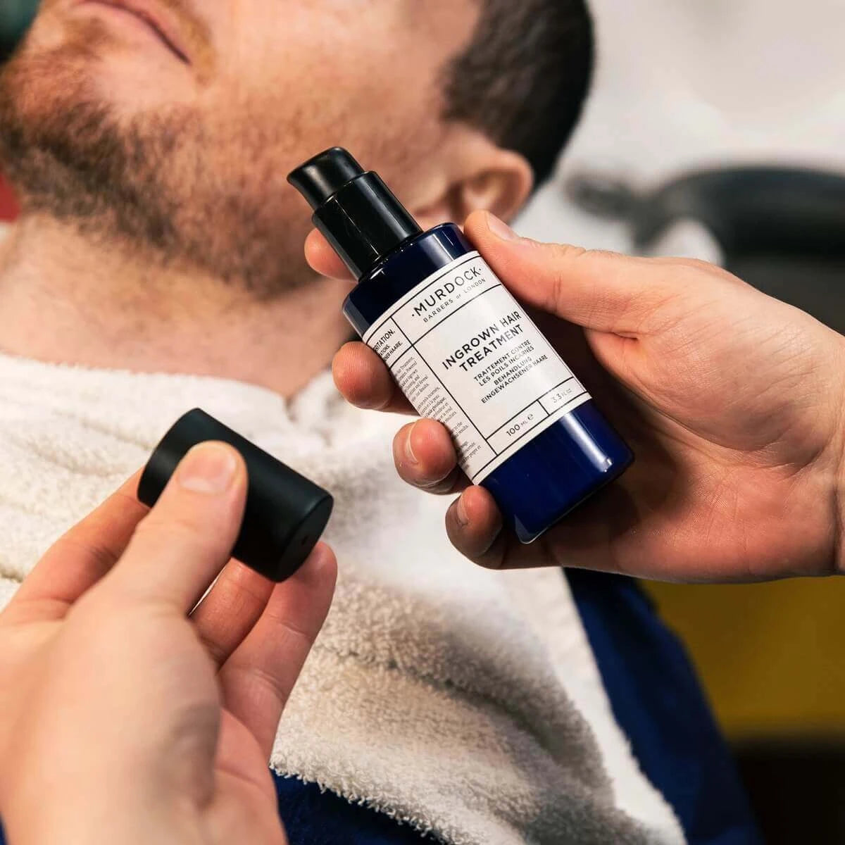 Behandlung gegen eingewachsene Haare, 100 ml.