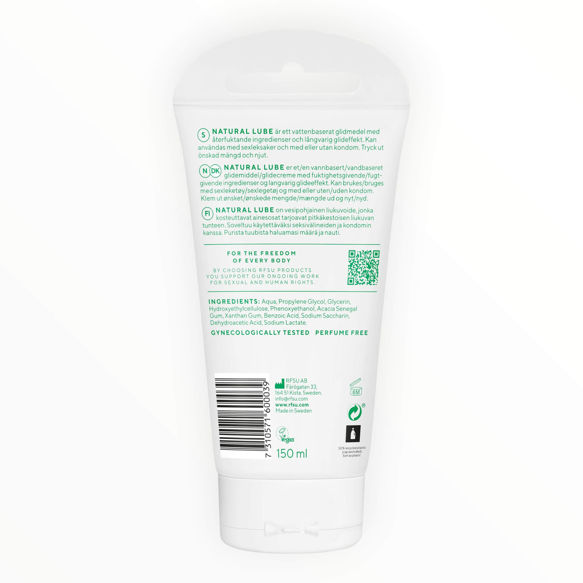 Natural Glide – Gleitmittel, 150 ml.