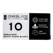HiCarbon SE Single Edge Rasierklingen, 10 Stück.