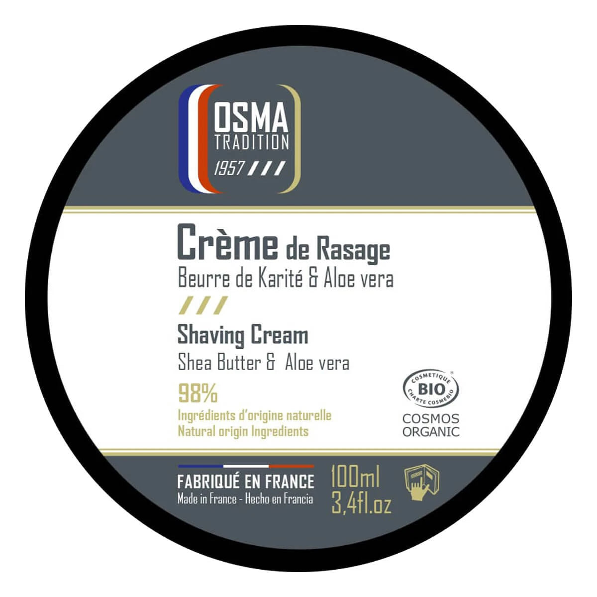 Rasiercreme, 100 ml.