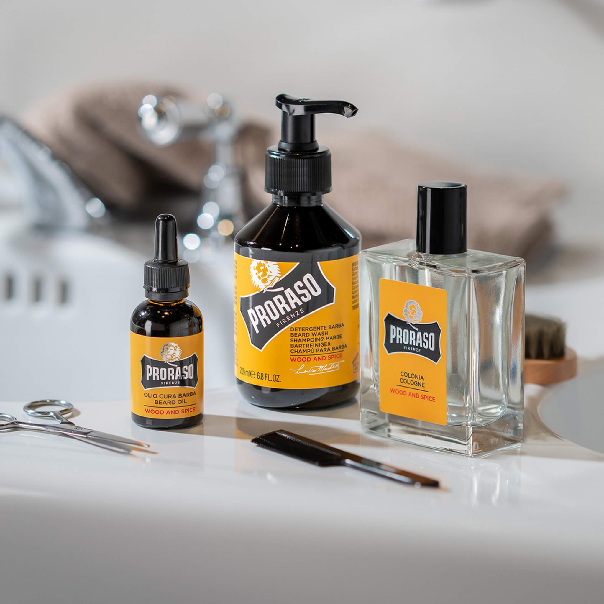 Bartshampoo, Wood & Spice, 200 ml.