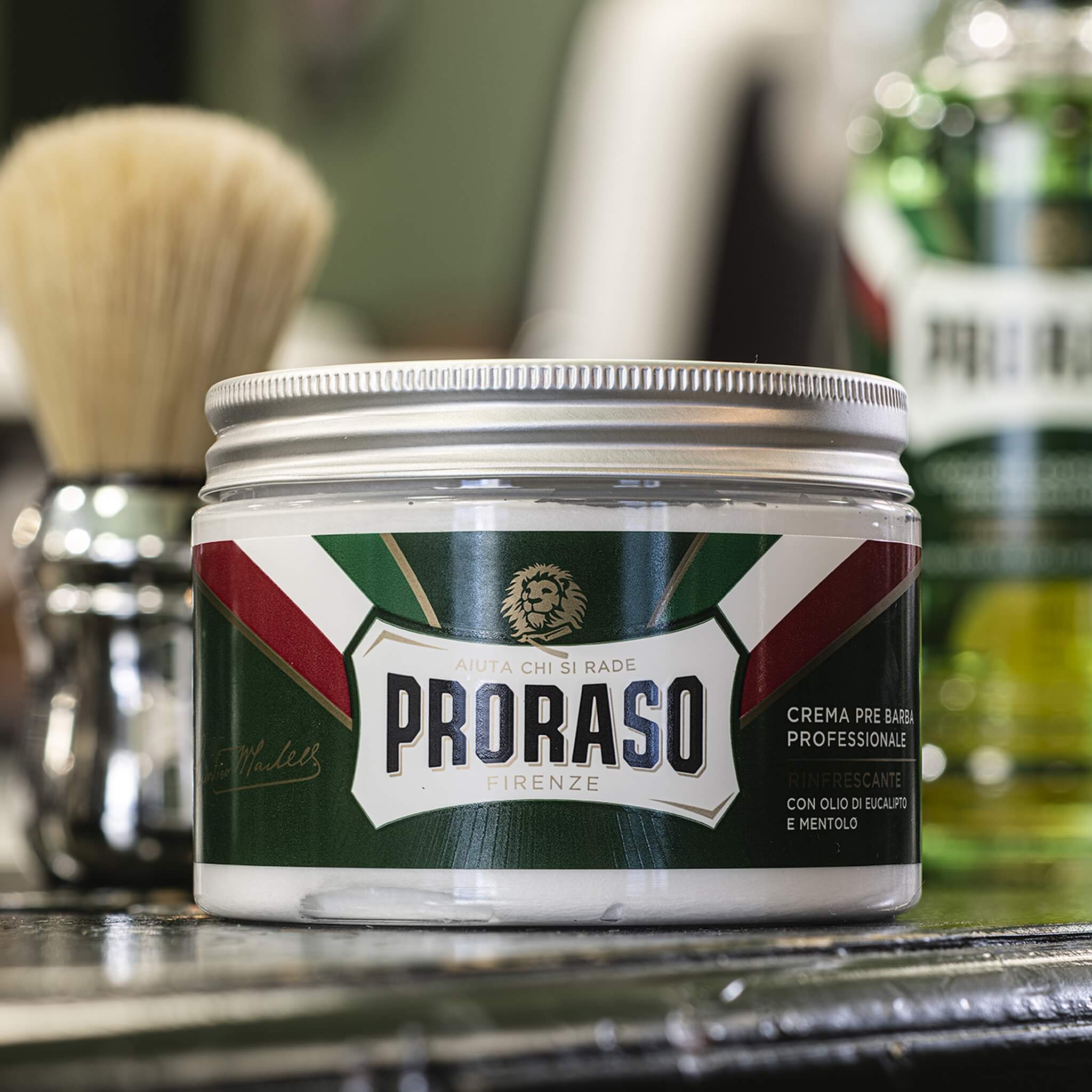 Pre-Shave Creme - Refresh, Eukalyptus & Menthol, 300 ml (Salon)