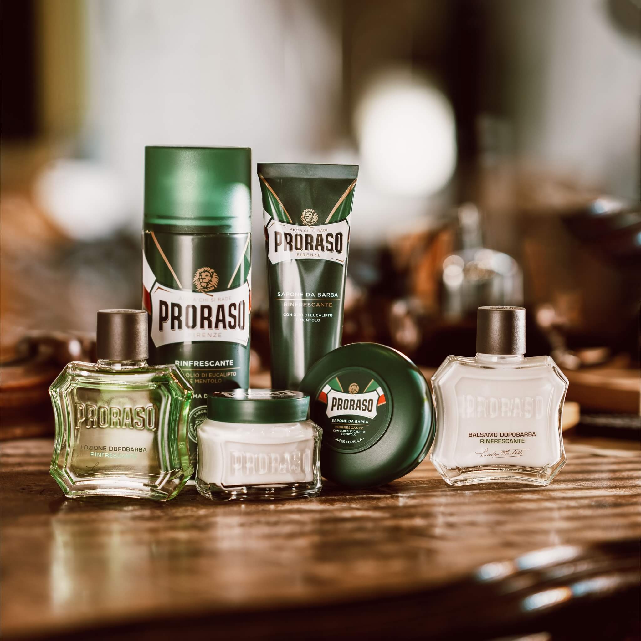 Rasierseife in der Schale - Refresh, Eukalyptus & Menthol, 150 ml.