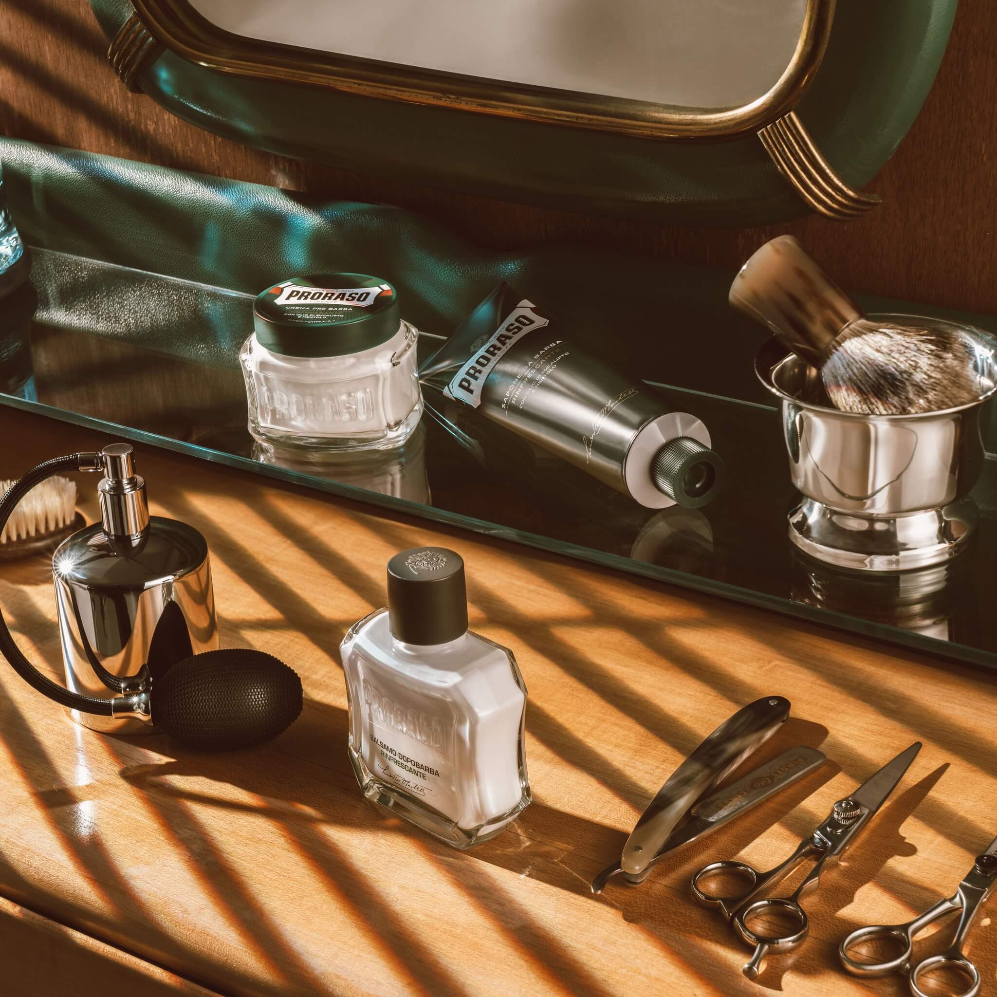 Rasiercreme - Refresh, Eukalyptus & Menthol, 150 ml.