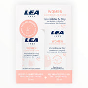 Geschenkset mit nachfüllbarem Roll-on-Deodorant + Nachfüllpackung, „Invisible & Dry“, für Frauen