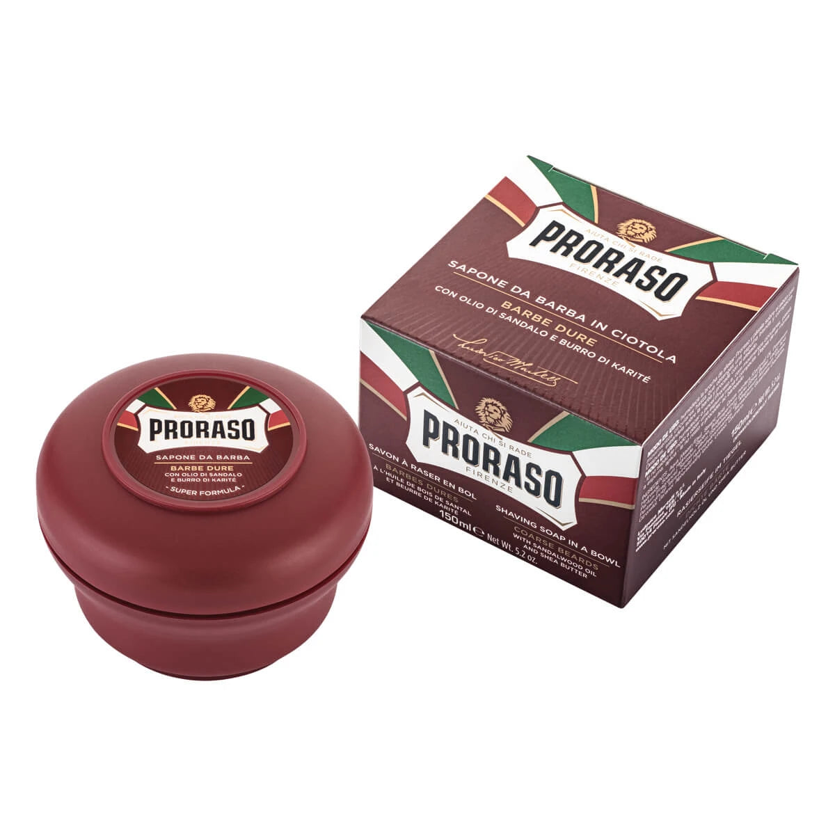 Rasierseife in der Schale - Nourishing, Sandelholzöl und Shea Butter, 150 ml.