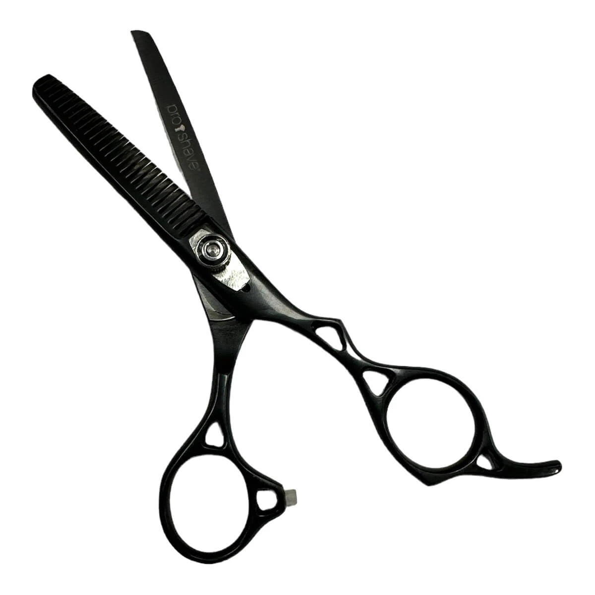 Friseurschere, Sets von Friseurscheren und Ausdünnungsscheren, Schwarz