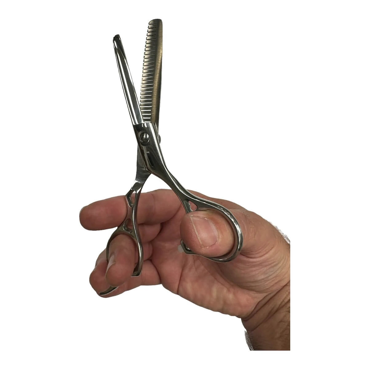 Friseurschere, Sets von Friseurscheren und Ausdünnungsscheren, Chrom