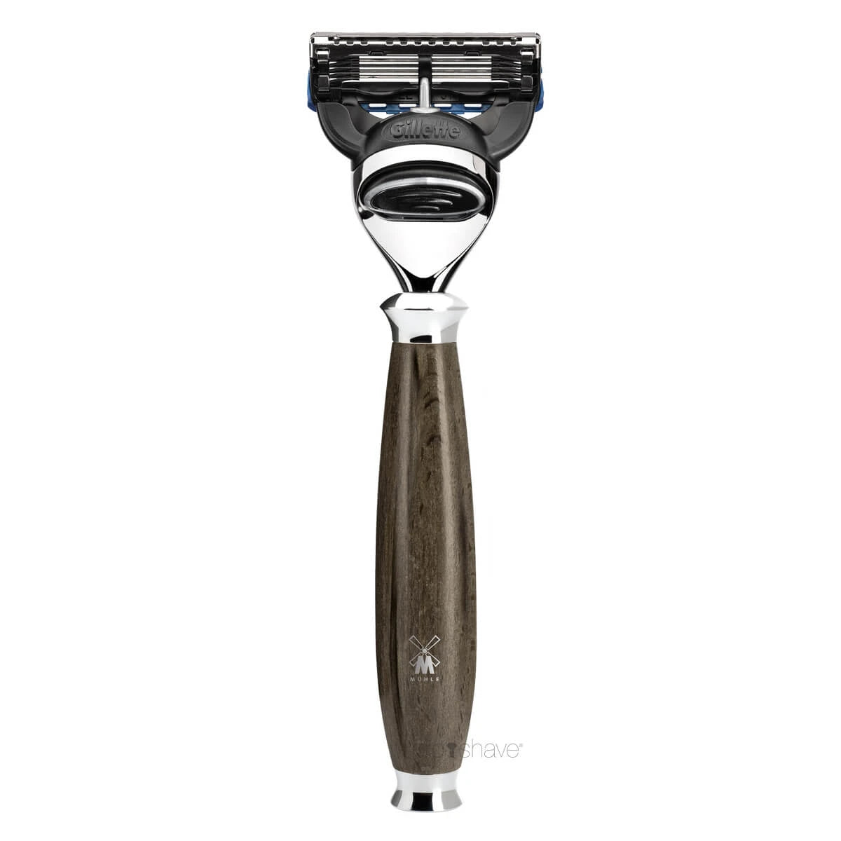 Gillette Fusion Rasierhobel, Purist, Buche genarbt