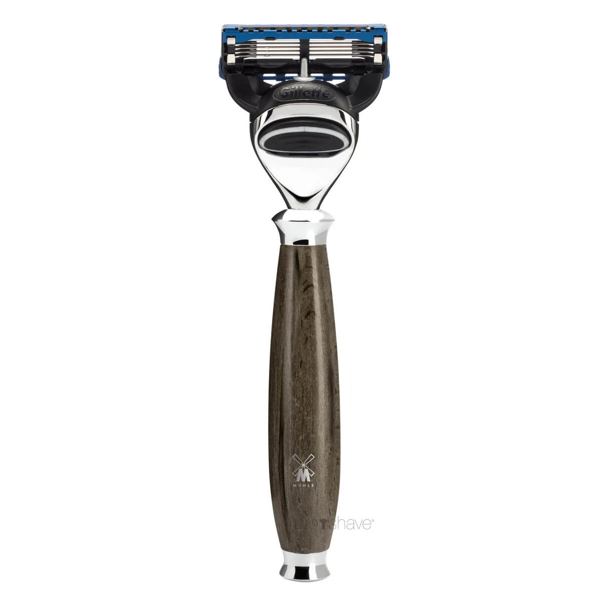 Gillette Fusion Rasierhobel, Purist, Buche genarbt