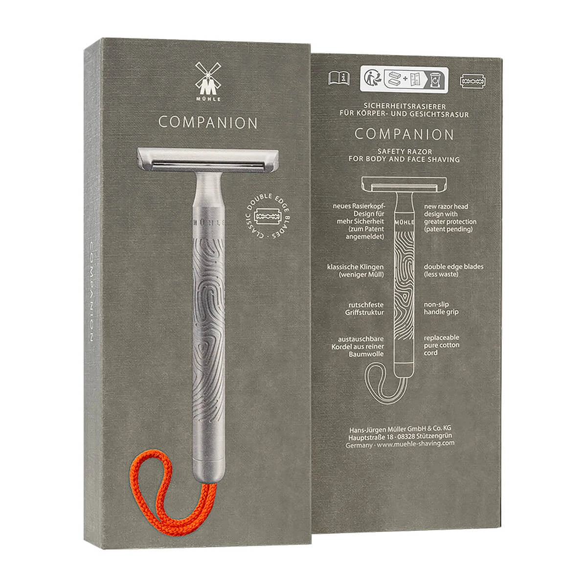 Companion DE-Rasierhobel, Unisex, Koralle