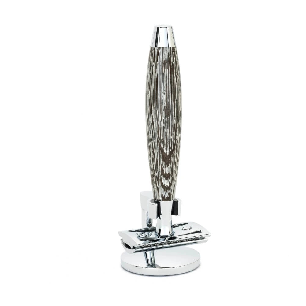 DE Rasierhobel, Edition No. 3, Mose Eiche & Sterling Silber