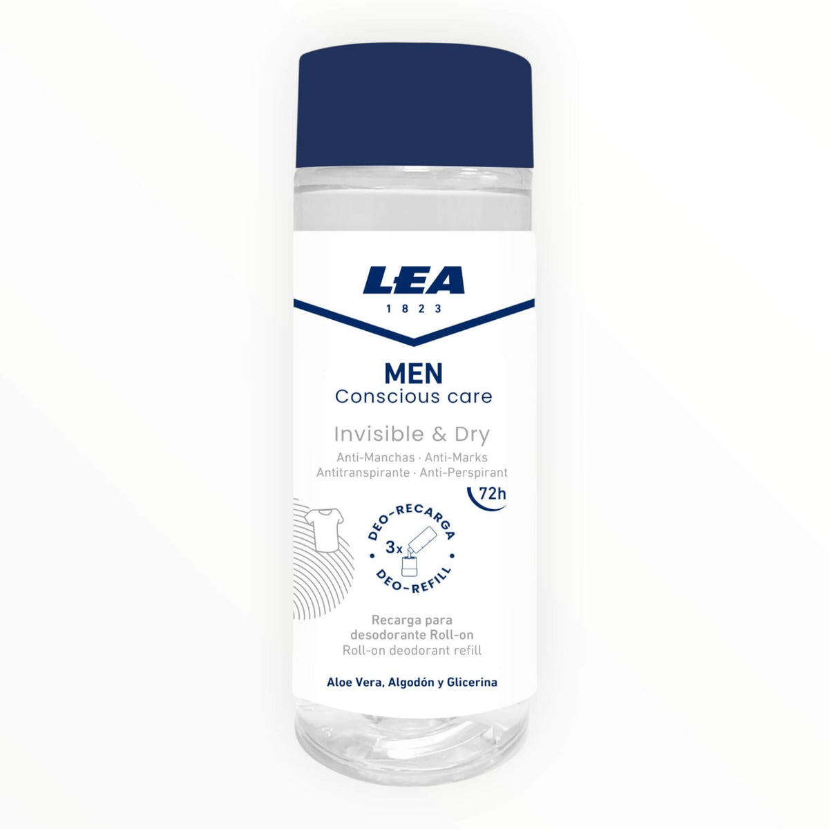 Geschenkset mit nachfüllbarem Roll-on-Deodorant + Nachfüllpackung, „Invisible & Dry“, für Männer