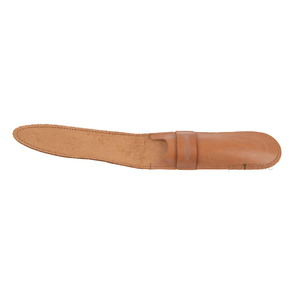 Lederetui für Rasiermesser, braun