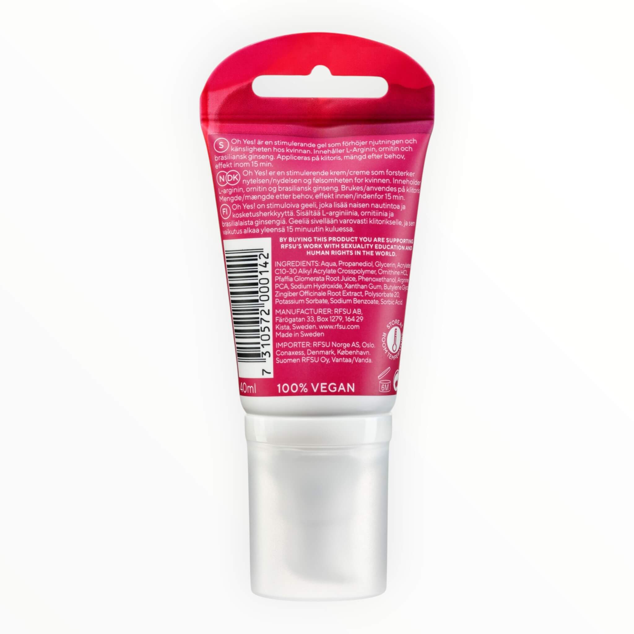 Oh Yes! – Stimulierendes Gel, 40 ml.