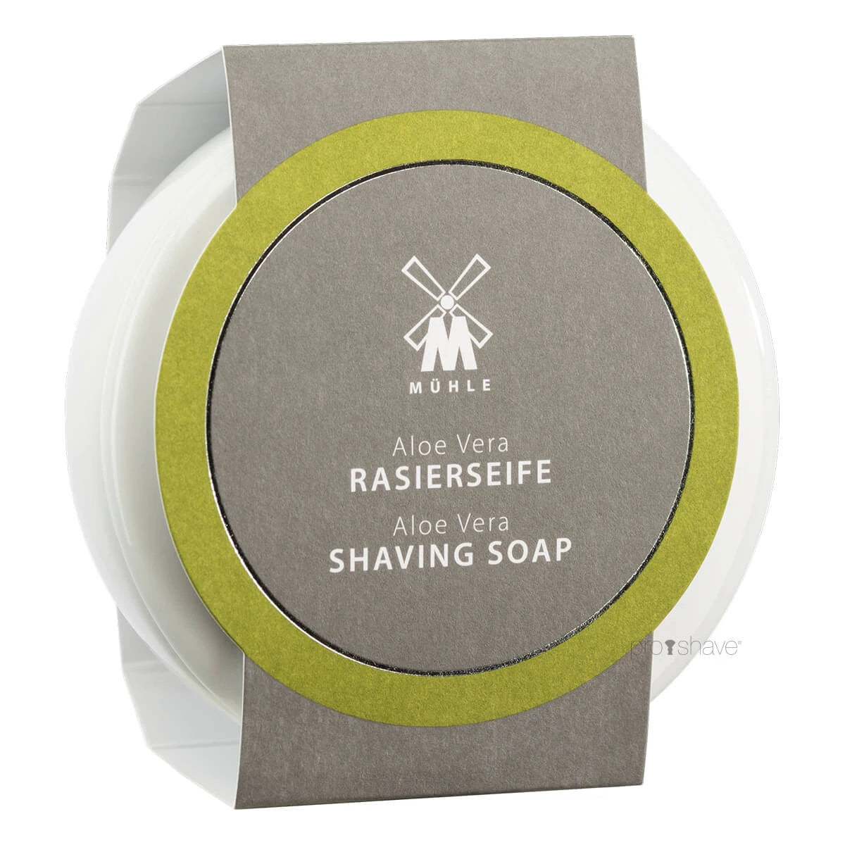 Rasierseife in Porzellanschale, Aloe Vera, 65 gr.