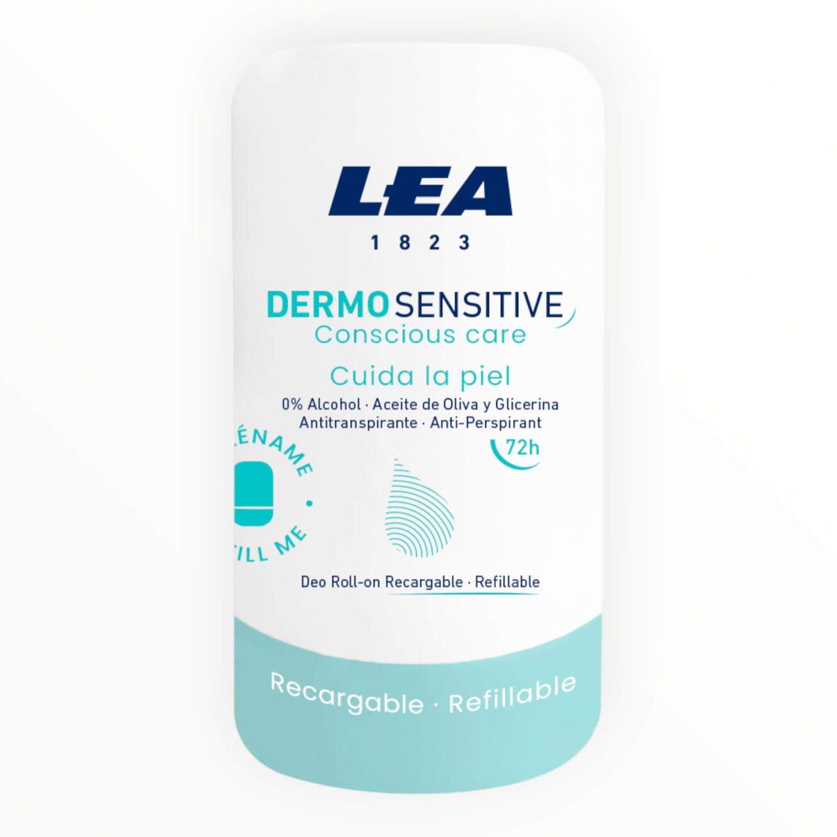 Nachfüllbares Roll-on-Deodorant, Dermo Sensitive, 50 ml.