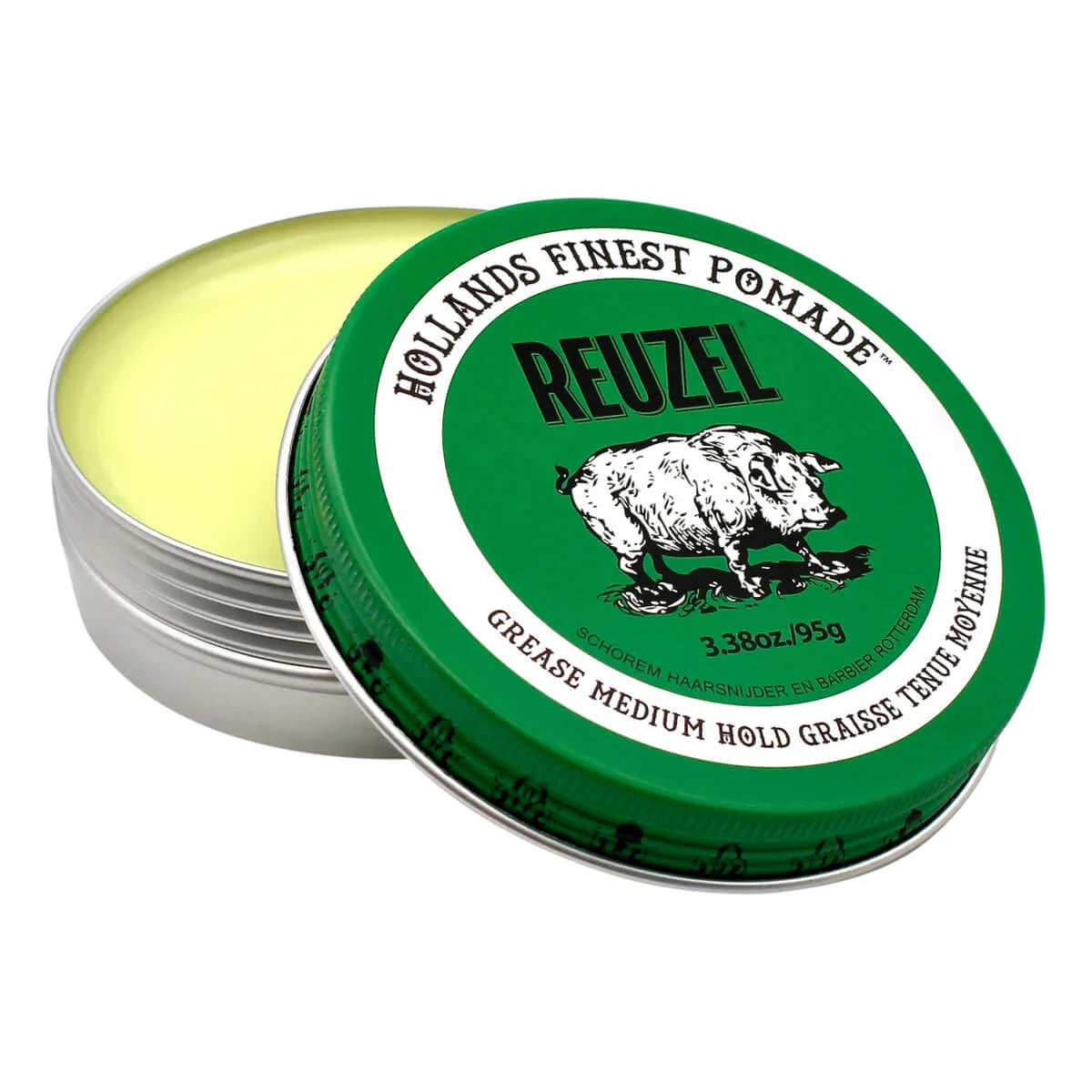 Green Grease Pomade - Mittlerer Halt, 95 g.