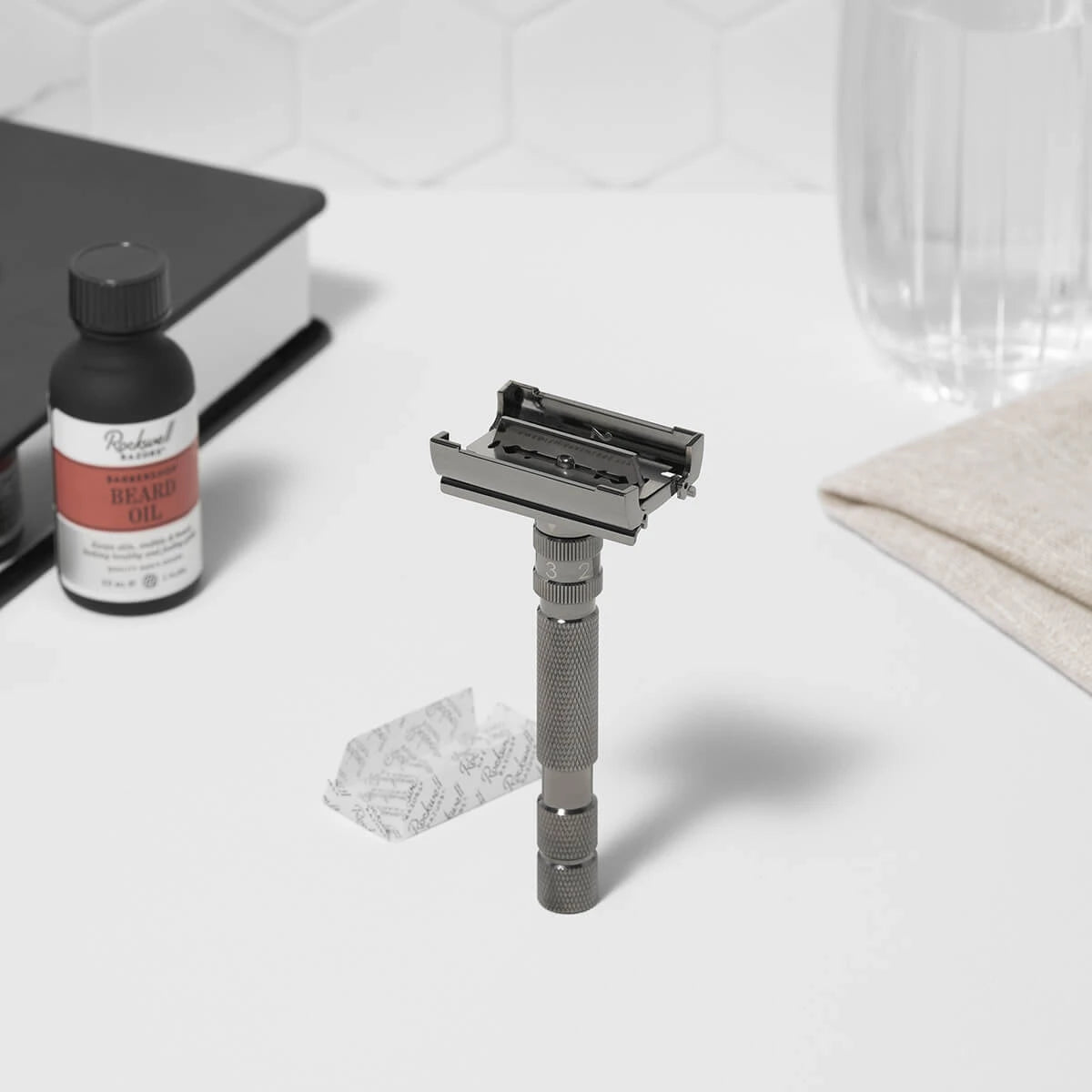 T2 Verstellbarer DE-Rasierhobel, Gunmetal