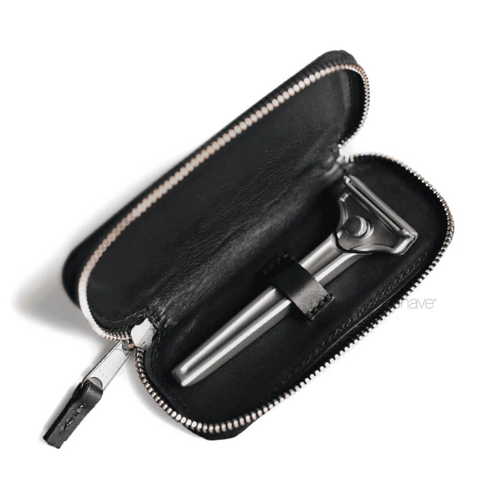Ledertasche für Hobel, Schwarz